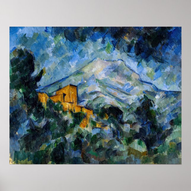Poster Paul Cezanne - Santo Mont-Victoire & Chateau Noir (Frente)