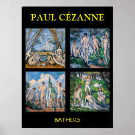 Poster Paul Cezanne - Seleção de Bathers Masterworks