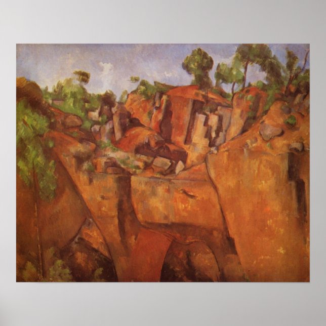 Poster Paul Cezanne Steinbruch Bibemus (Frente)