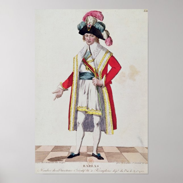 Póster Paul Francois Jean Nicolas Visconde de Barras (Frente)