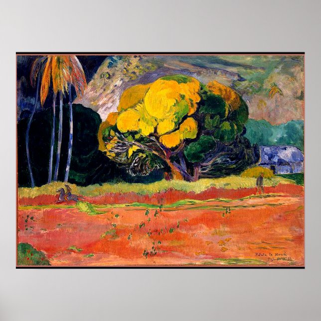 Poster Paul Gaugin - No Pé da Montanha (Frente)