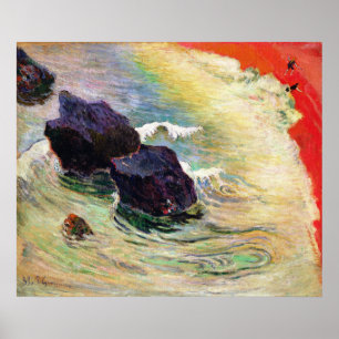Póster Paul Gauguin   a onda