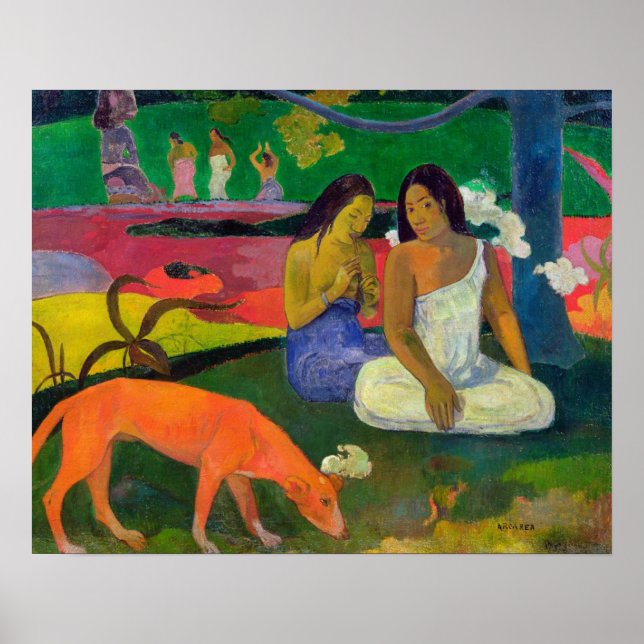 Poster Paul Gauguin | Arearea (Cachorro Vermelho), 1892 (Frente)