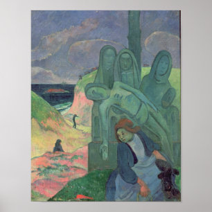 Poster Paul Gauguin   Cristo Verde 1889