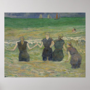 Poster Paul Gauguin - mulheres que banham-se