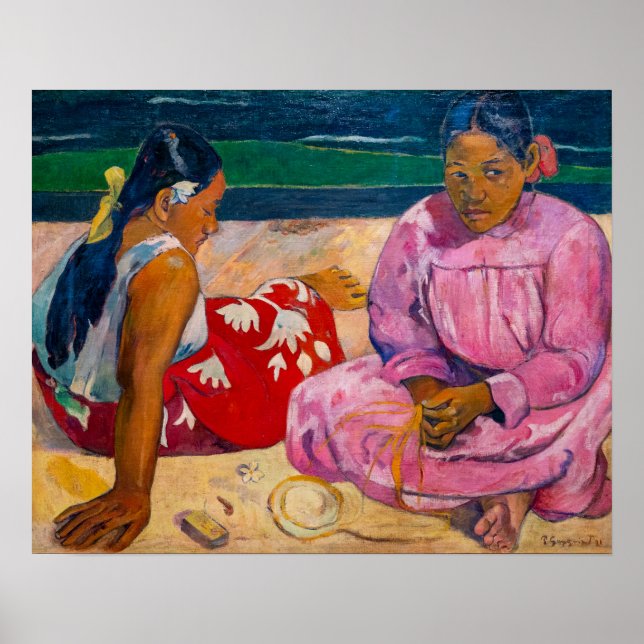 Poster Paul Gauguin - Mulheres Taitianas na Praia (Frente)