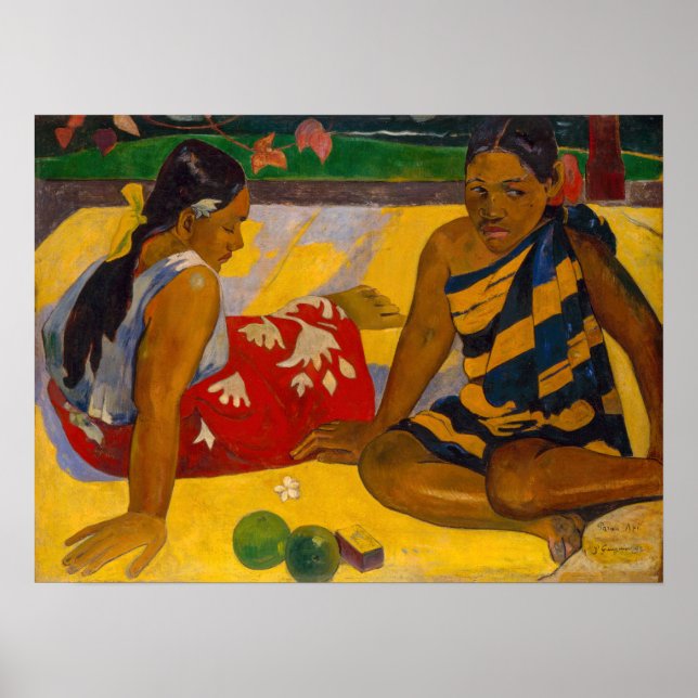 Poster Paul Gauguin - Mulheres taitianas / Parau Api (Frente)