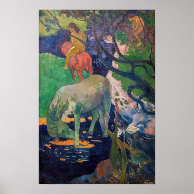 Poster Paul Gauguin - O Cavalo Branco (Frente)