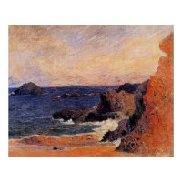 Paul Gauguin - Paisagem Costeira, arte fina,