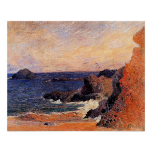Póster Paul Gauguin - Paisagem Costeira, arte fina,