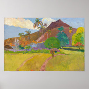 Poster Paul Gauguin - Paisagem Taitiana