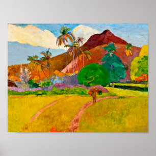 Poster Paul Gauguin - Paisagem Taitiana