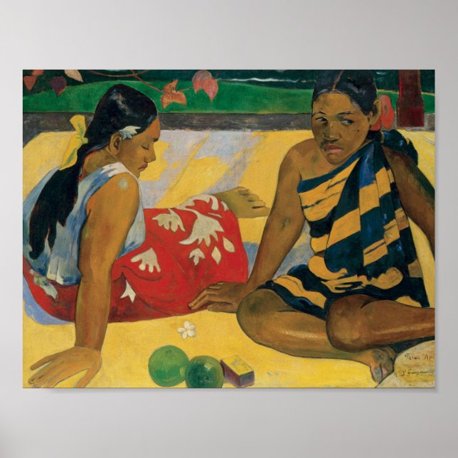Póster Paul Gauguin - Parau Api. Que notícias (Frente)
