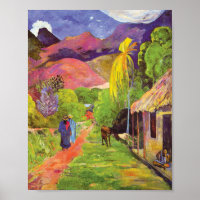 Paul Gauguin Road no Taiti Vintage Fine Art