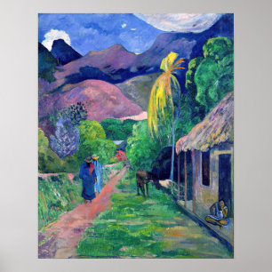 Poster Paul Gauguin - Rua do Taiti