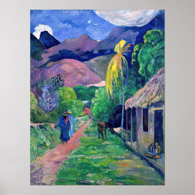 Poster Paul Gauguin - Rua no Taiti (Frente)