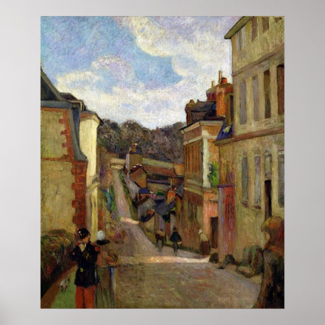 Póster Paul Gauguin | Rua suburbana, 1884 (Frente)