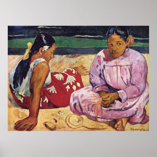 Poster Paul Gauguin Tahitian Women on the Beach (Frente)