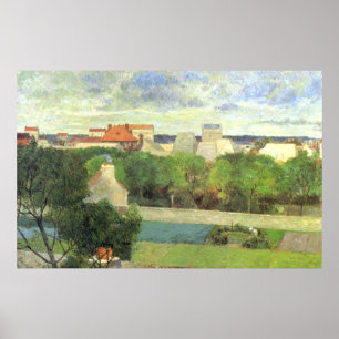 Poster Paul Gauguin The Market Gardens de Vaugirard