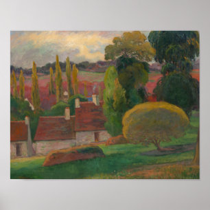 Poster Paul Gauguin - uma fazenda em Brittany