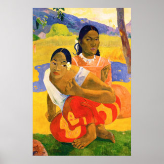 Poster Paul Gauguin "When will you marry?"