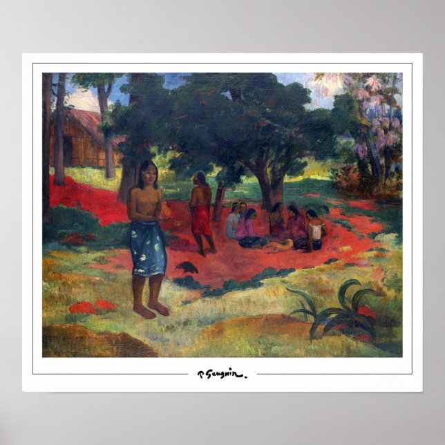 Poster Paul Gauguin Zedign Cartaz de Arte #113 (Frente)