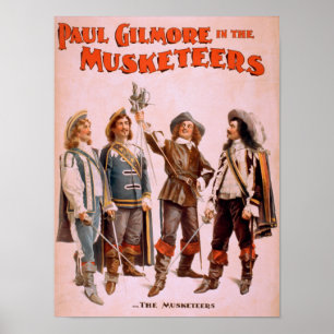 Poster Paul Gilmore nos mosqueteiros teatrais