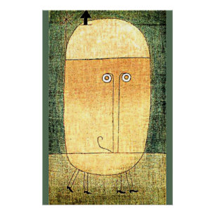 Póster Paul Klee, A Face do Medo