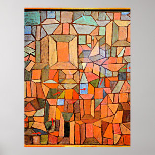 Poster Paul Klee art, O Caminho para a Citadel