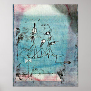 Poster Paul Klee art, Twittering Machine