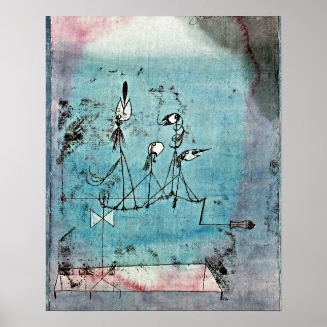 Poster Paul Klee art, Twittering Machine (Frente)