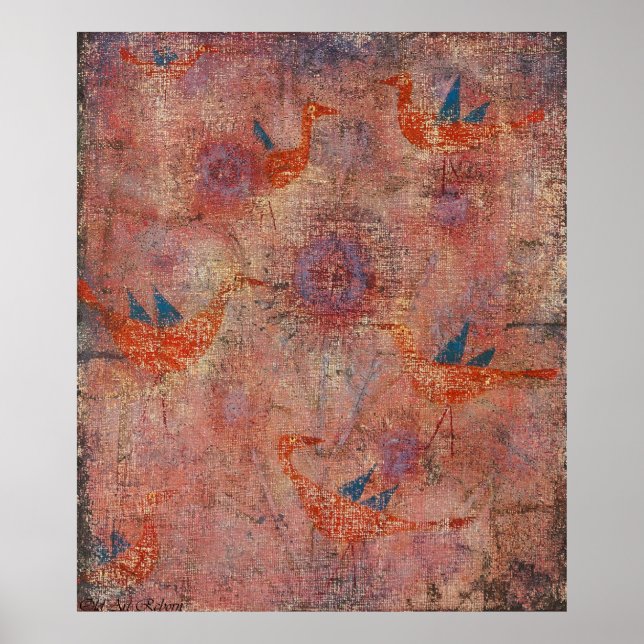 Poster Paul Klee Bird Circles (Frente)