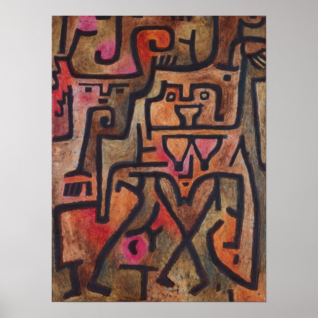 Poster Paul Klee - Bruxas da Floresta (Frente)