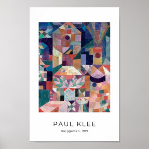 Poster Paul Klee, Burggarten - Arte Abstrato Colorida