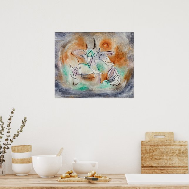 Poster Paul Klee - Cão Uivando, (Cozinha)