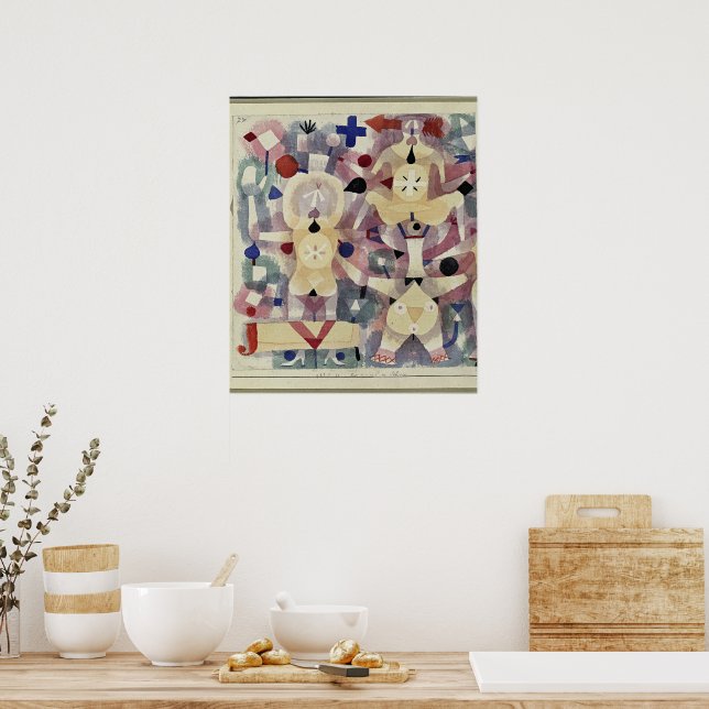 Poster Paul Klee, Carnaval na Neve, (Cozinha)
