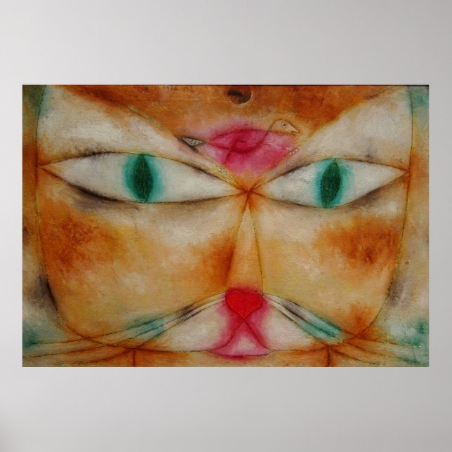 Póster Paul Klee Cat E Bird (Frente)