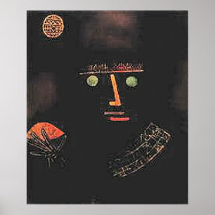 Poster Paul Klee, Cavaleiro Negro,