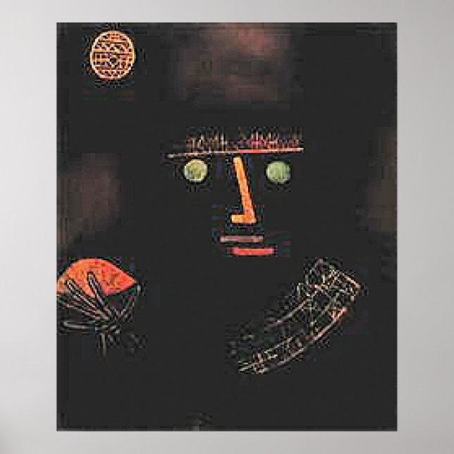 Poster Paul Klee, Cavaleiro Negro, (Frente)