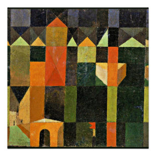 Póster Paul Klee, Cidade das Torres,