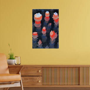 Poster Paul Klee - Crescimento das Plantas Noturnas