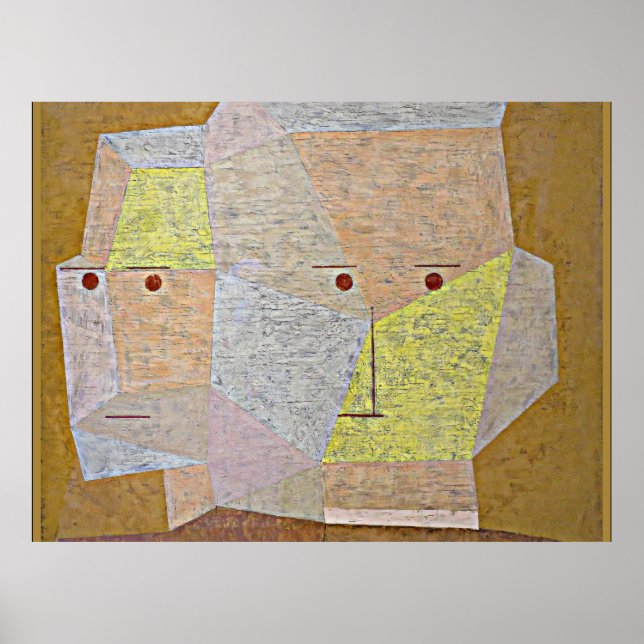 Poster Paul Klee - Duas Cabeças (Frente)