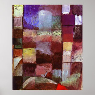Poster Paul Klee em um motivo de um Hamamet