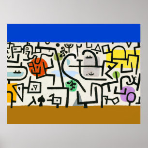 Poster Paul Klee Expressionista Abstrato Rich Harbour