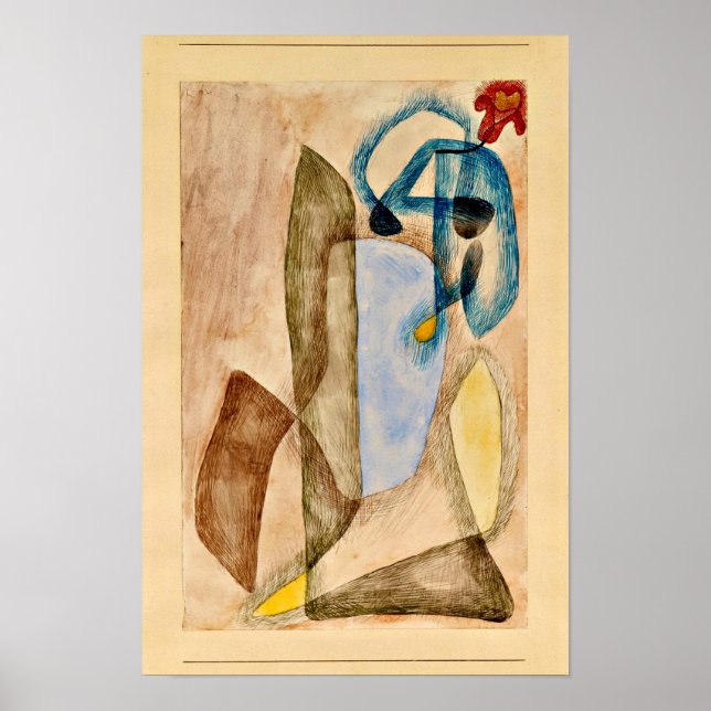 Poster Paul Klee - Flor em Março,  (Frente)