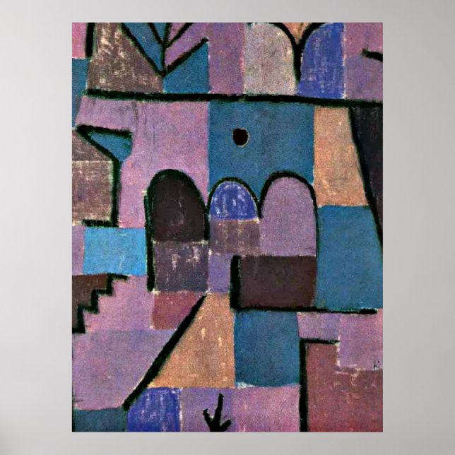 Poster Paul Klee, Jardim Oriental (Frente)