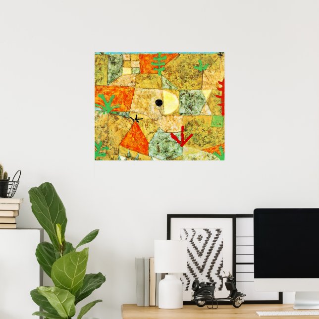 Poster Paul Klee - Jardins do Sul, (Escritório em casa)