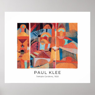 Poster Paul Klee, Jardins Templos (1920) - Belas Artes