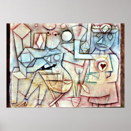Poster Paul Klee: Música de Amor Antigo, pintura de Klee