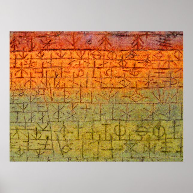 Póster Paul Klee O Enfermeiro Da Árvore (Frente)